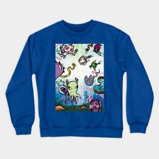 Octoe and his pals Crewneck Sweatshirt